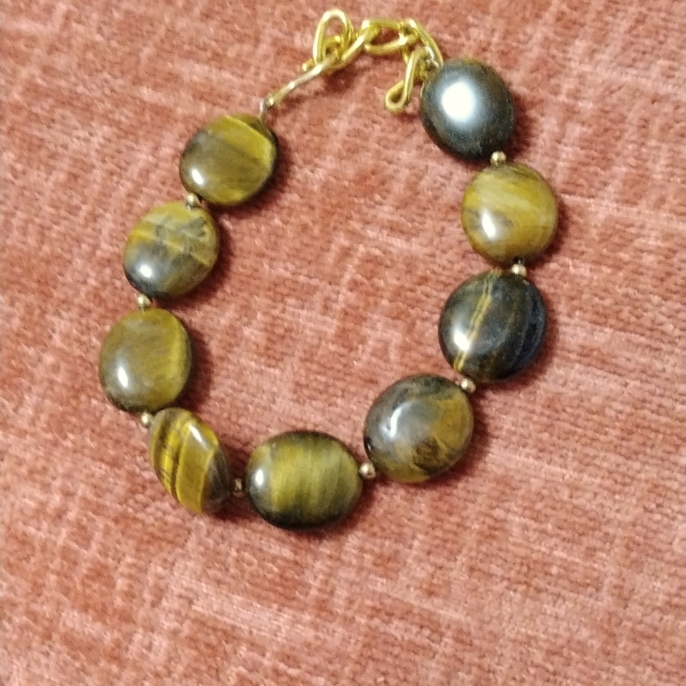 Tiger eye costume jewelry bracelet